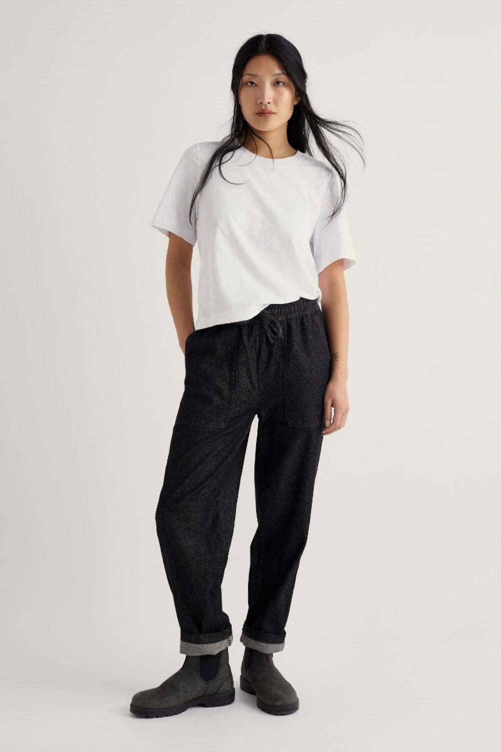 Copseland Org Cotton T-Shirt - Salt
