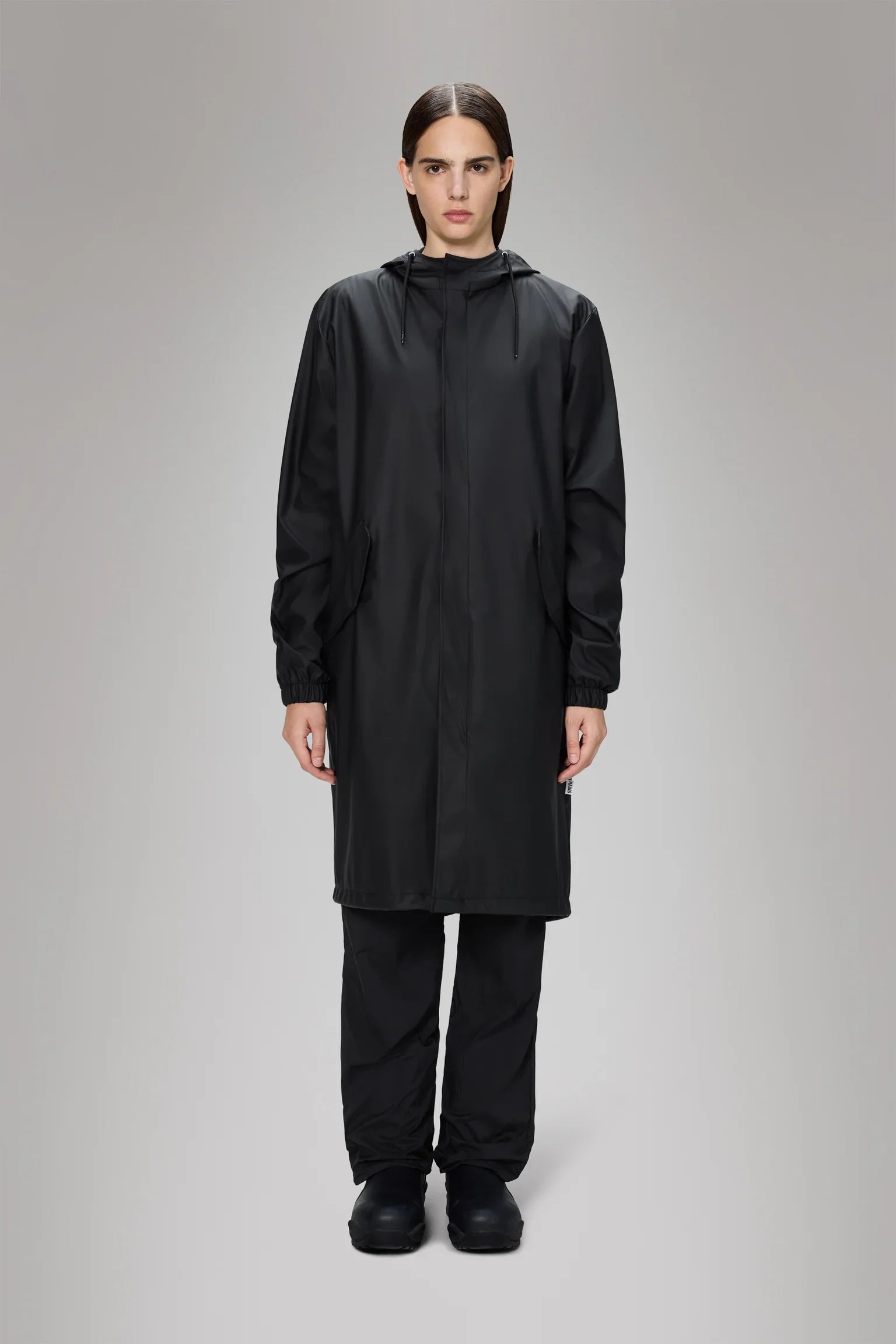 Rains Fishtail Parka - 01 Black