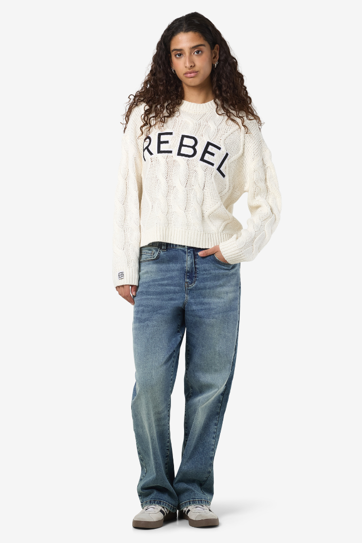 Rebecca ONeck  Cable Knit