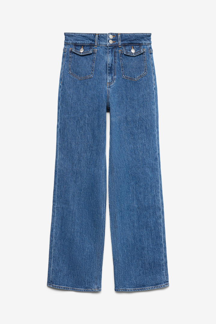 Tessa HighRise Wide Pocket Jeans