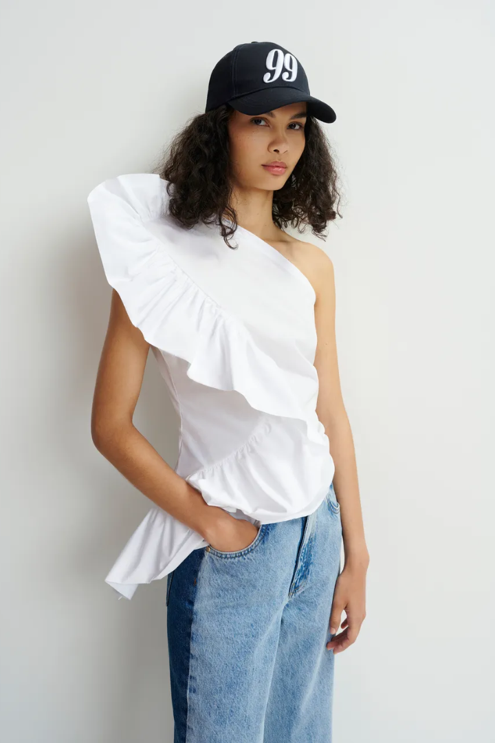 Haven Asymmetric Ruffle Top