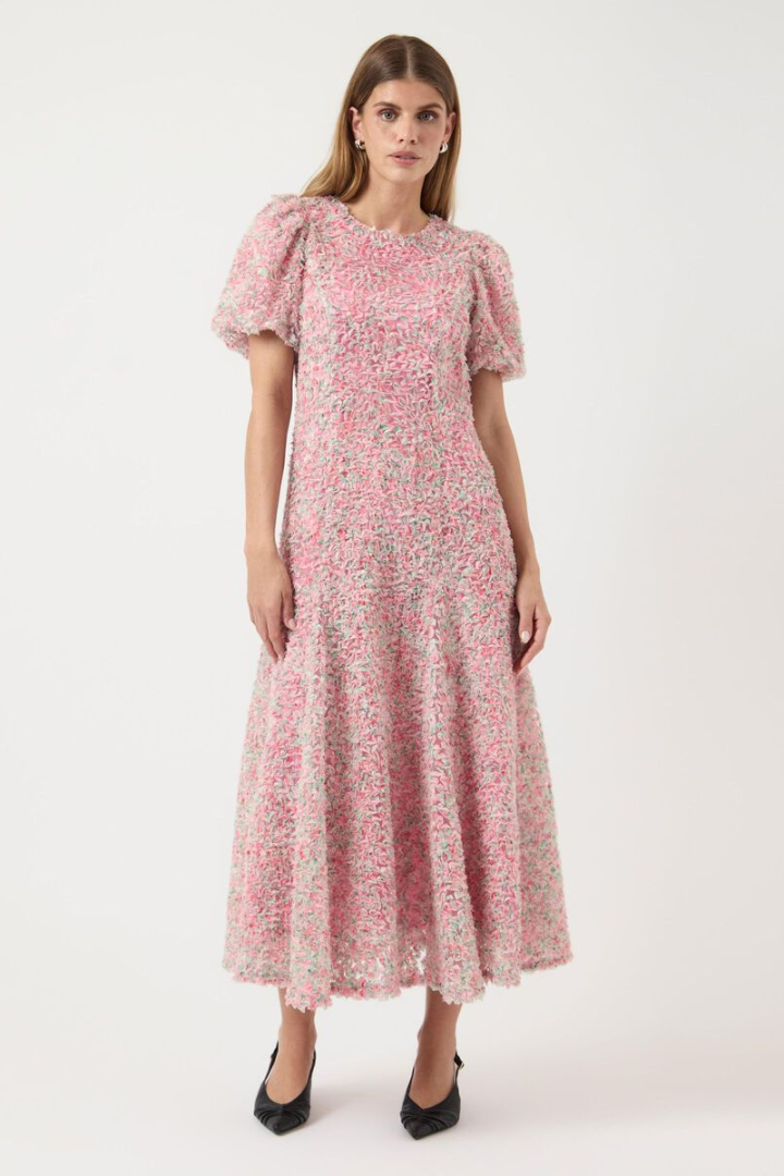 Kerry Short Sleeve Long Dress