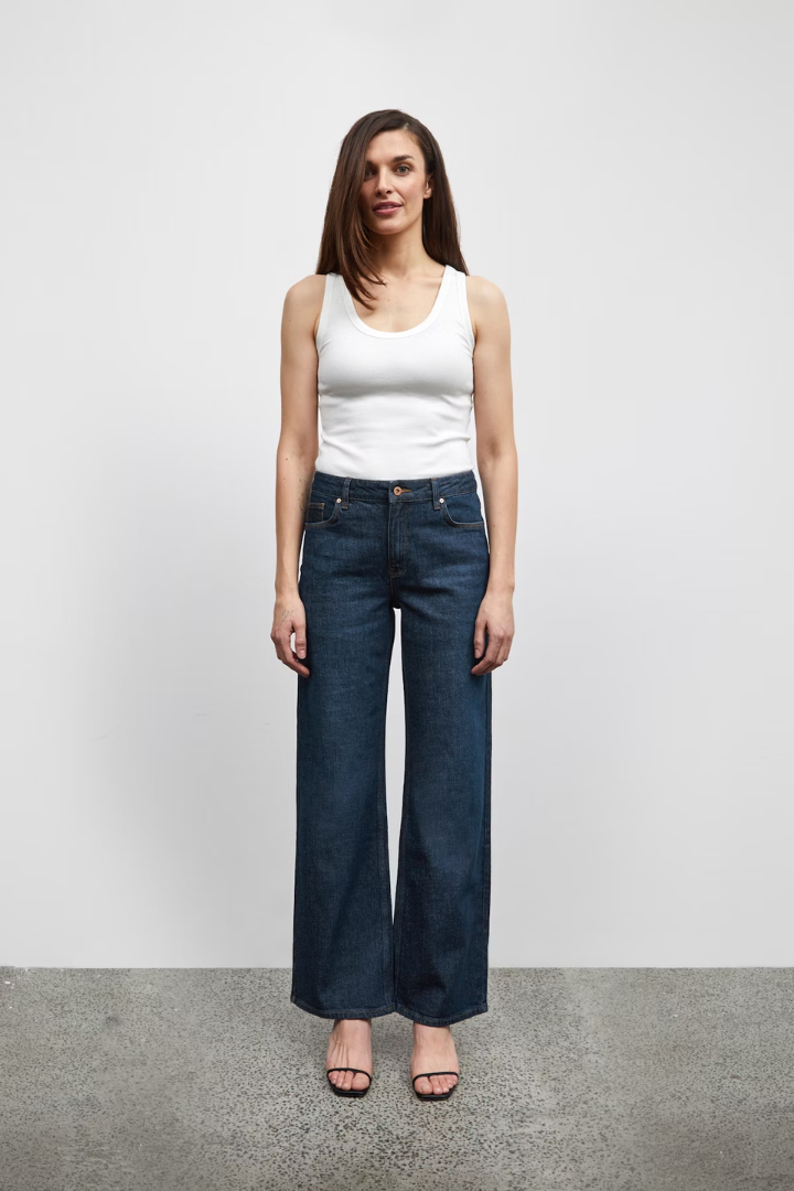 Vega HighRise Wide Leg Jeans