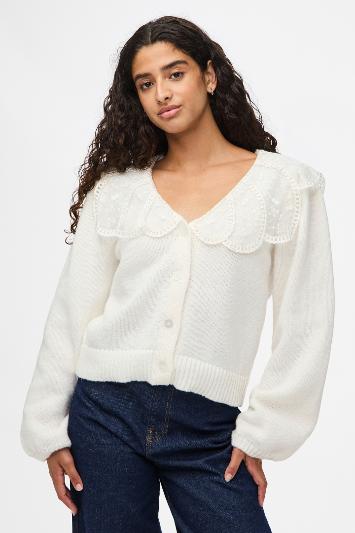 Abby Lace Collar Cardigan