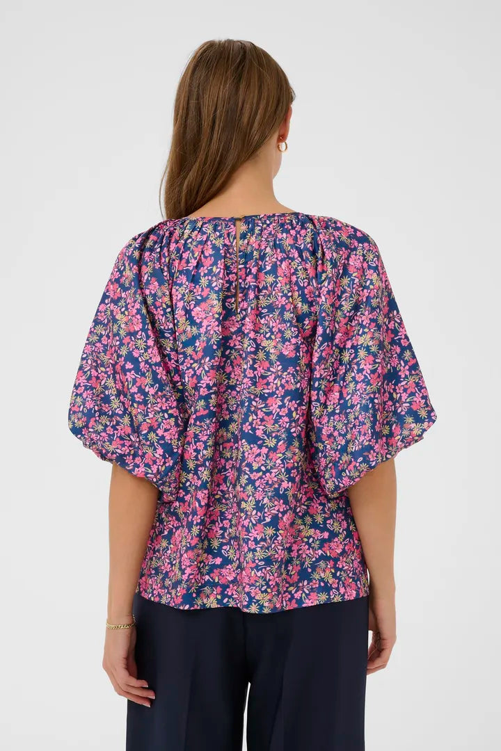 OnneliSZ Blouse - Navy Peony Blooms