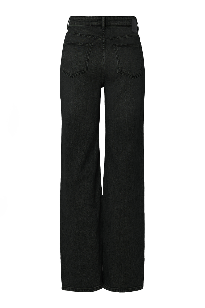 Silk Midwaist Wide Jeans