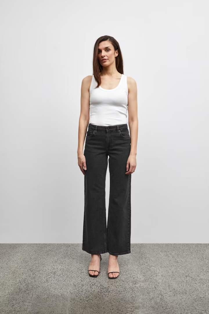 Vega HighRise Wide Leg Jeans