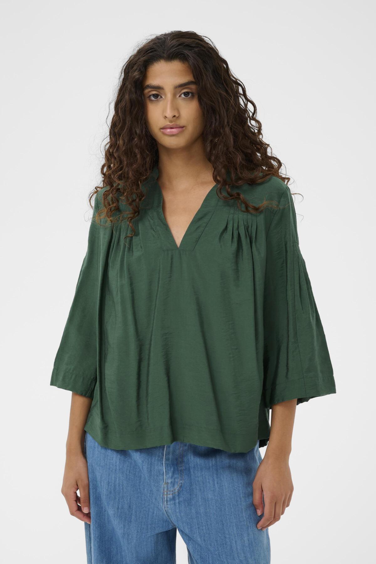 SLEneya Blouse - Trekking Green
