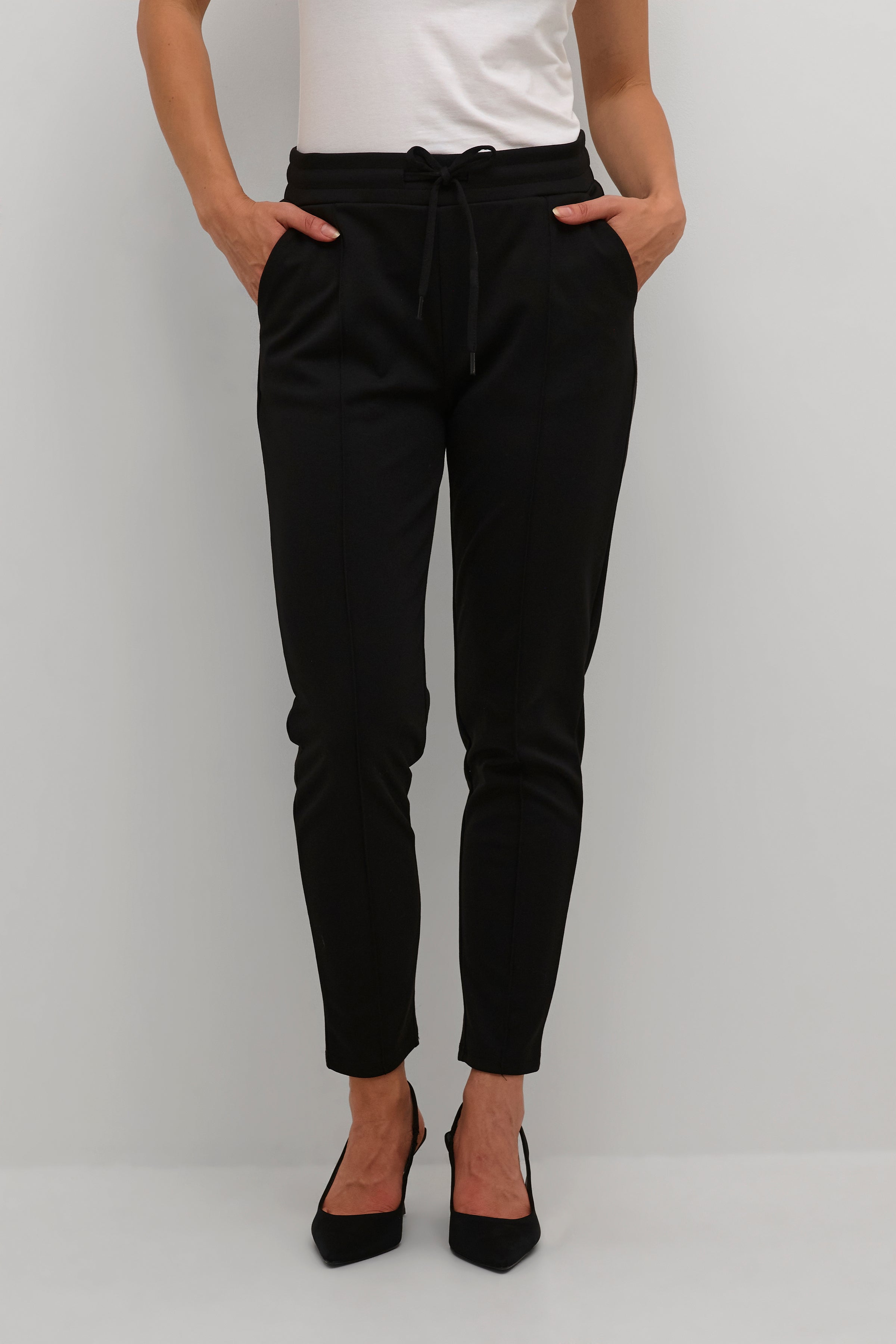 CUeloise Jersey Trousers - Black