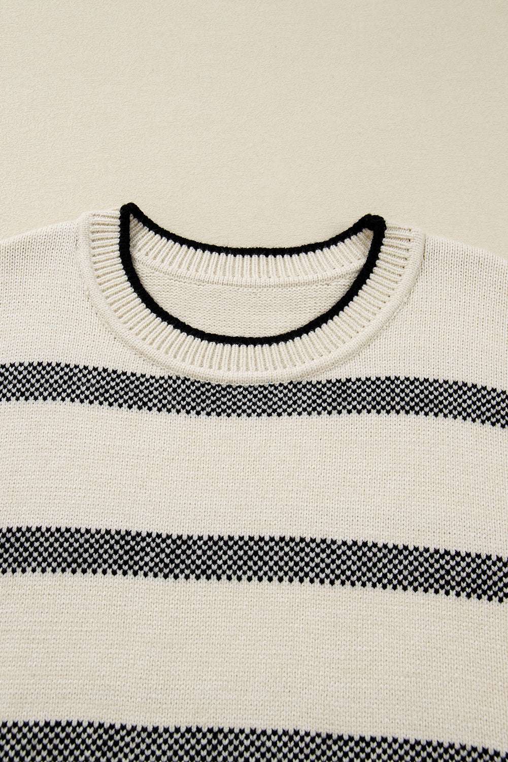 Apricot Striped Bell Sleeve Jumper