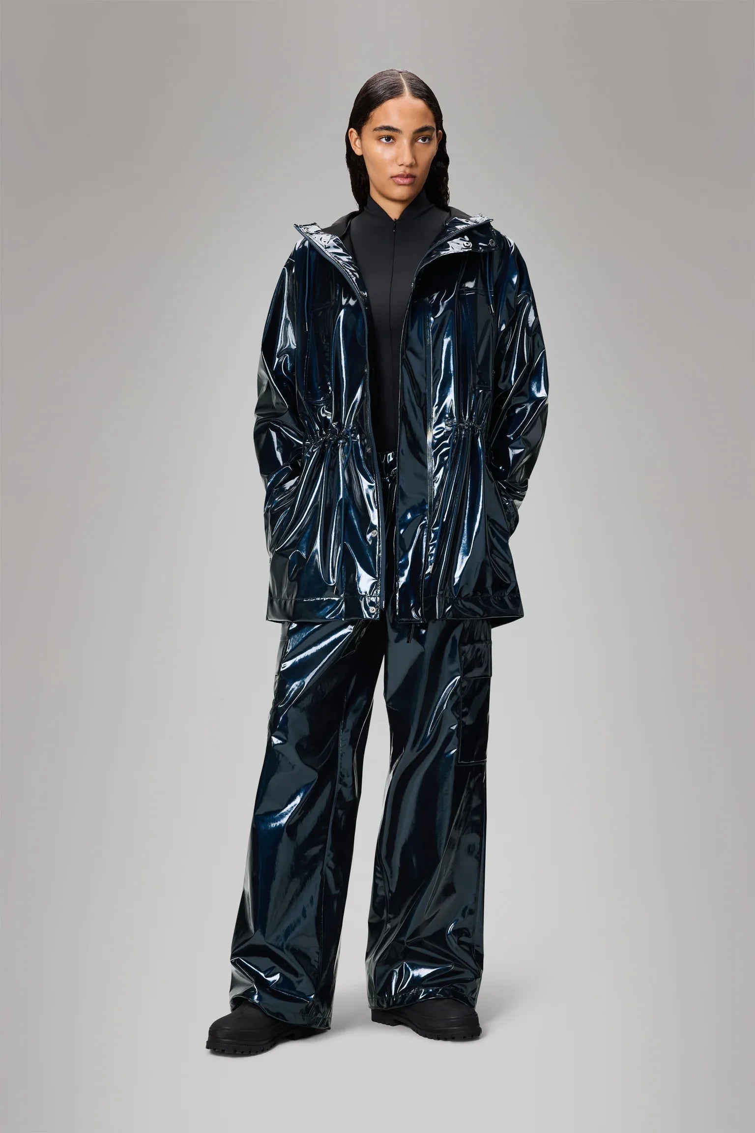 Rains Bold Long Jacket - 130 Spill