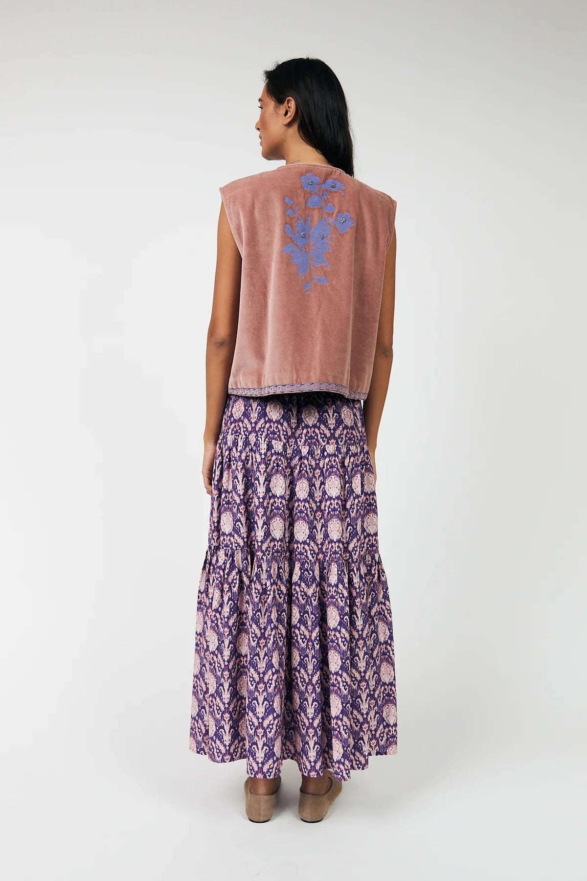 BinnLL Vest SL - Dusty Rose