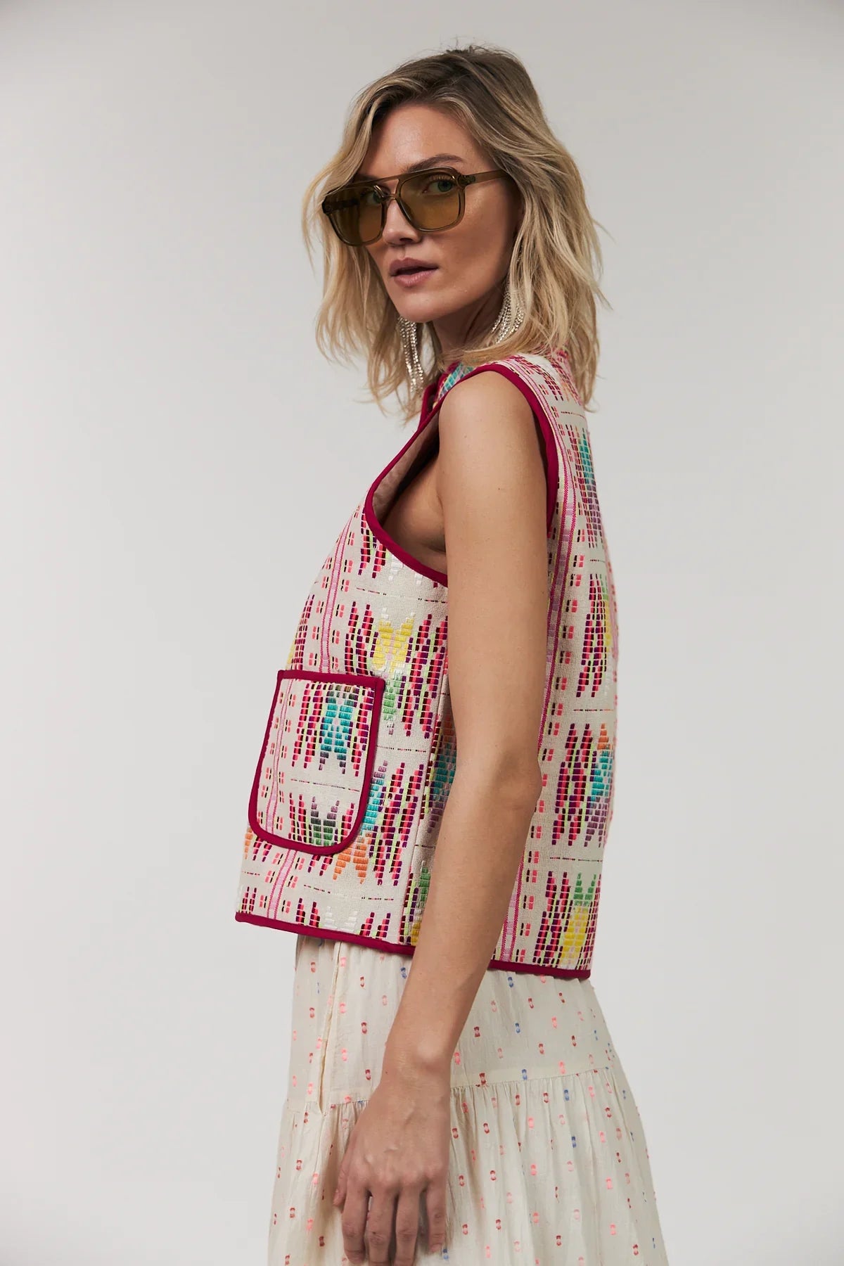 CairoLL Quilted Vest - Pink