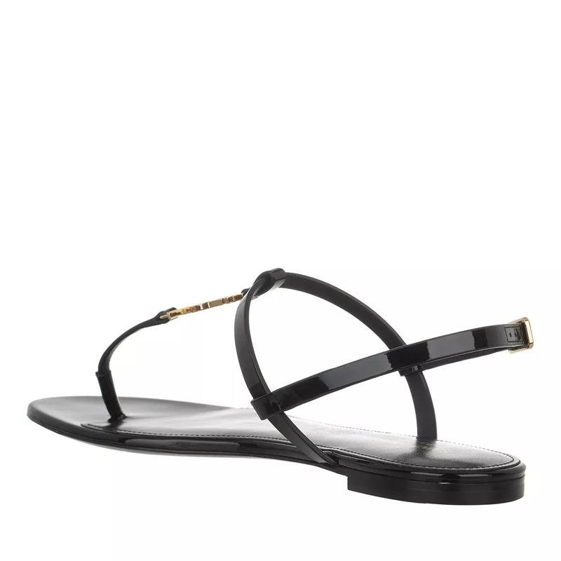 Cassandra Flat  Leather Black
                        Sandals
