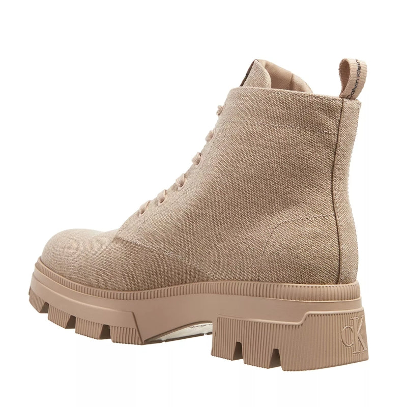 Chunky Combat Laceup Boot Co Travertine
