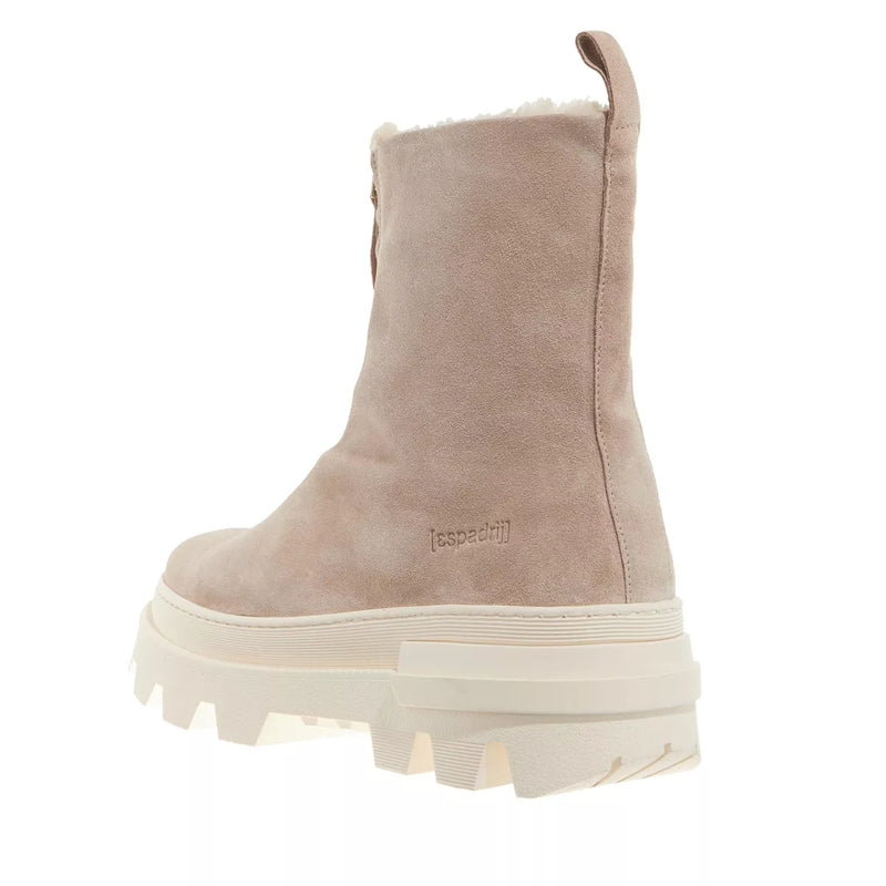 Zipper Bootie Beige