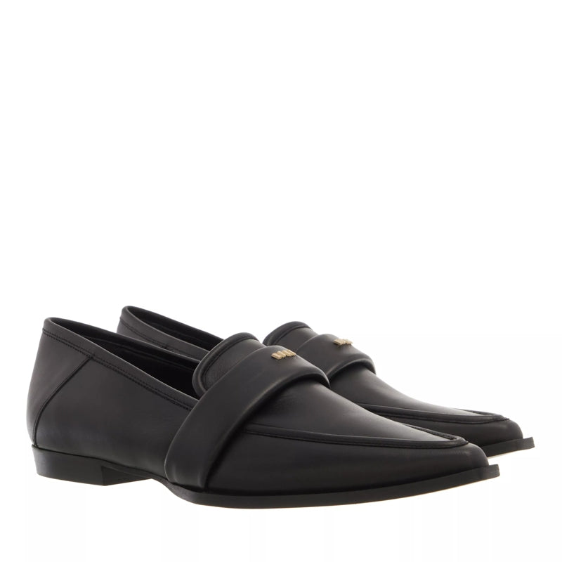 Delphine  Black Leather
                        Loafer