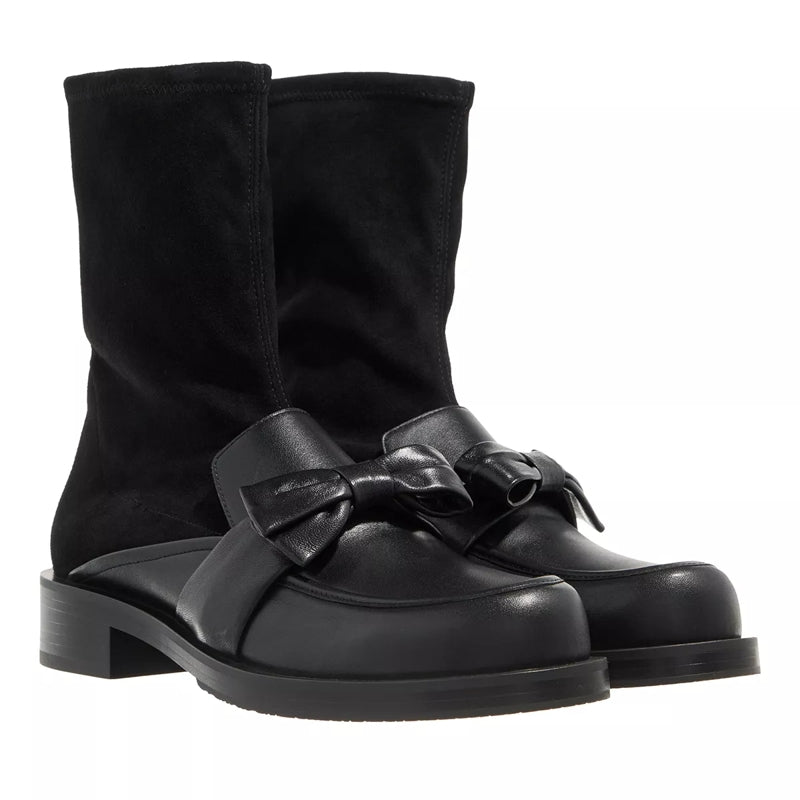 Sofia Bold Loafer Bootie Black