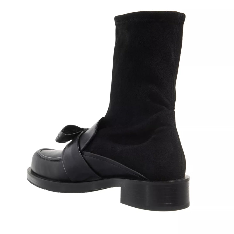 Sofia Bold Loafer Bootie Black