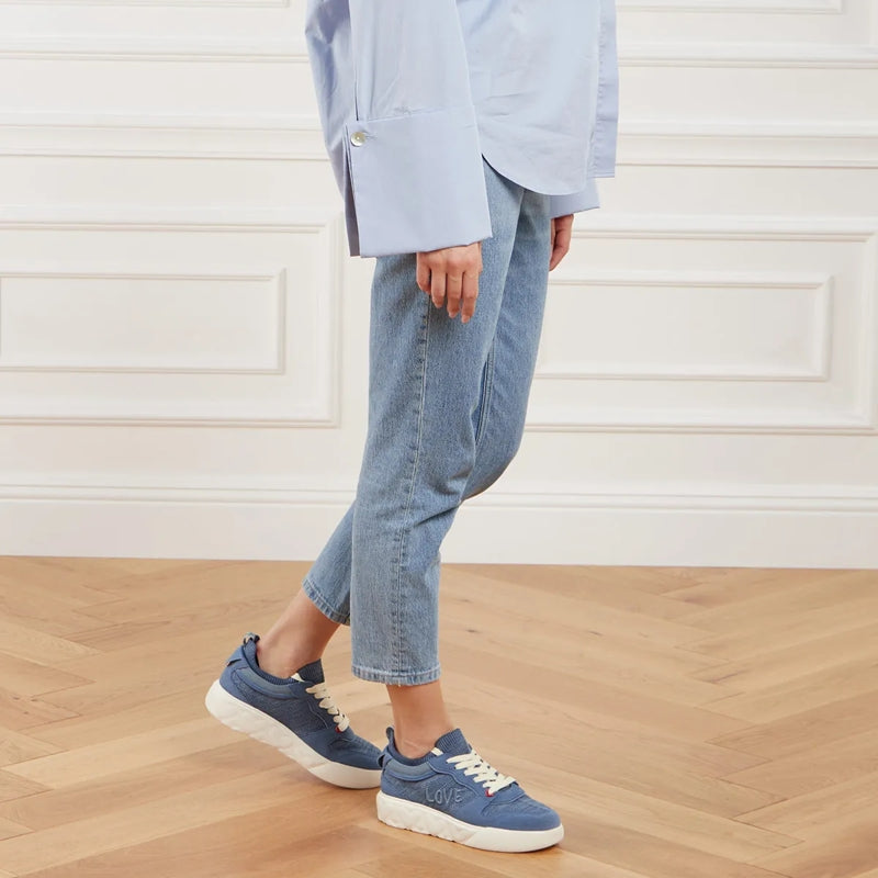 Heart Love Sneakers Donna Azzurro