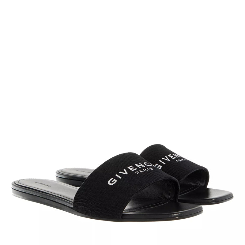 4G Flat Sandal Black