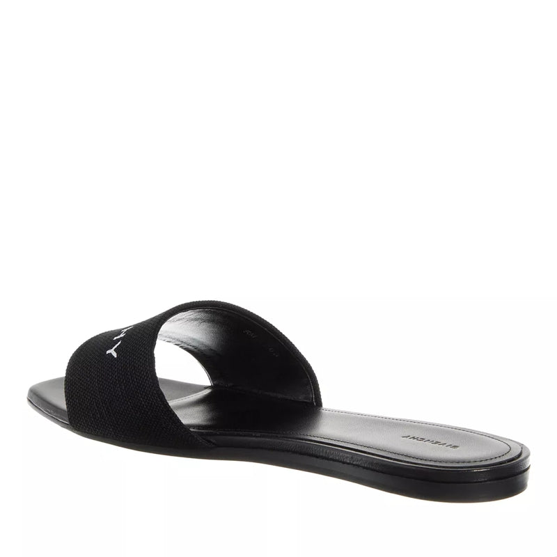 4G Flat Sandal Black