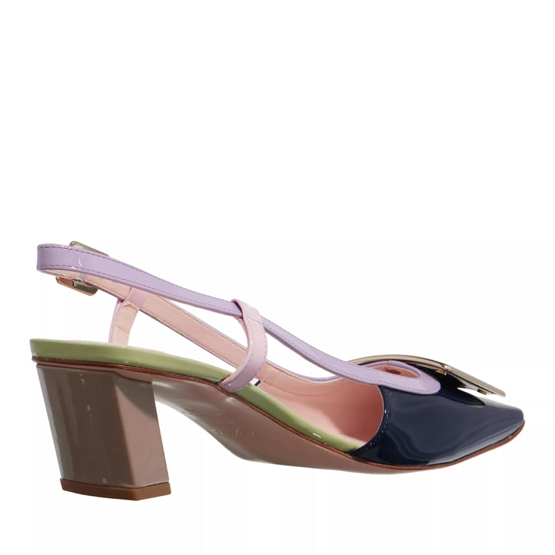 Belle Vivier Sling Back Black / Daino