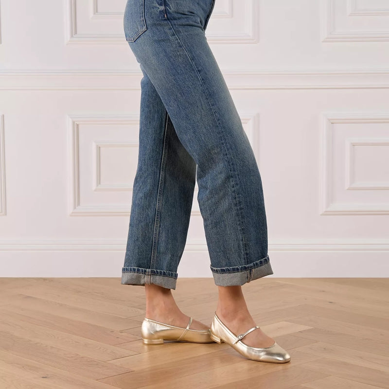 Claris Ballet Flat Light Gold