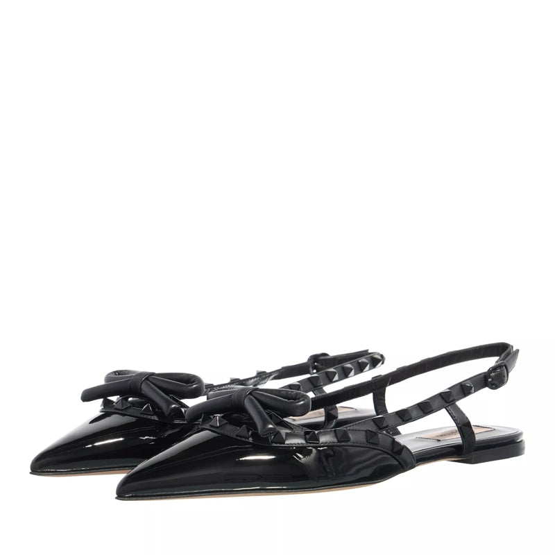 Rockstud Bow T.05 Ballerina Nero