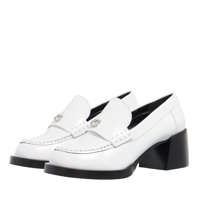 Natalie Leather  optic white
                        Loafer