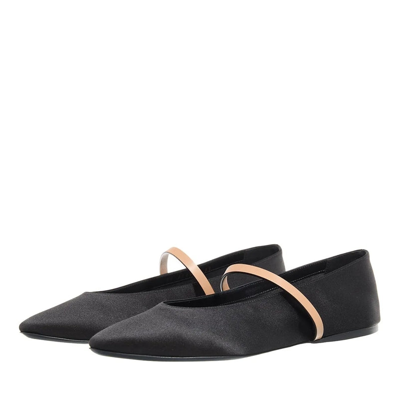Mami Ballet Flat Nero Gold Brown