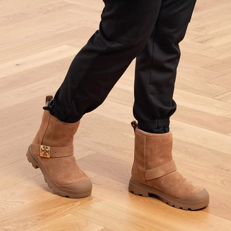 Mellow Shearling Boot Light Chestnut / Gold