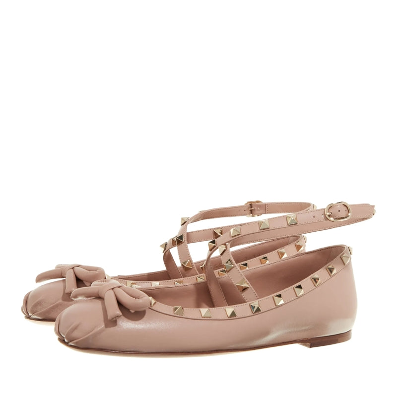 Ballerina Rockstud Rose Cannelle