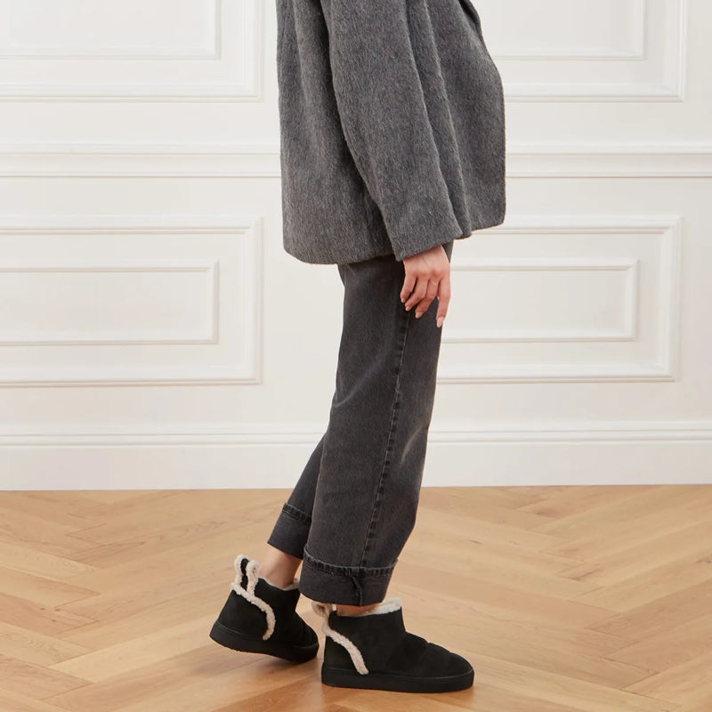 Shearling Slipin Black