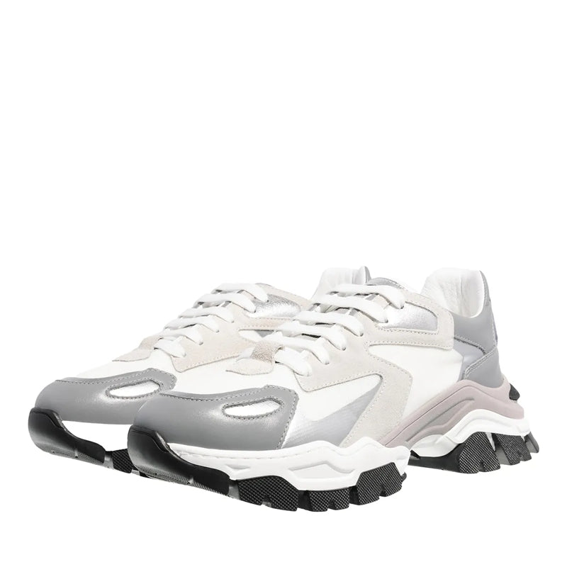 Race Sneaker Perla/Argento/Bianco