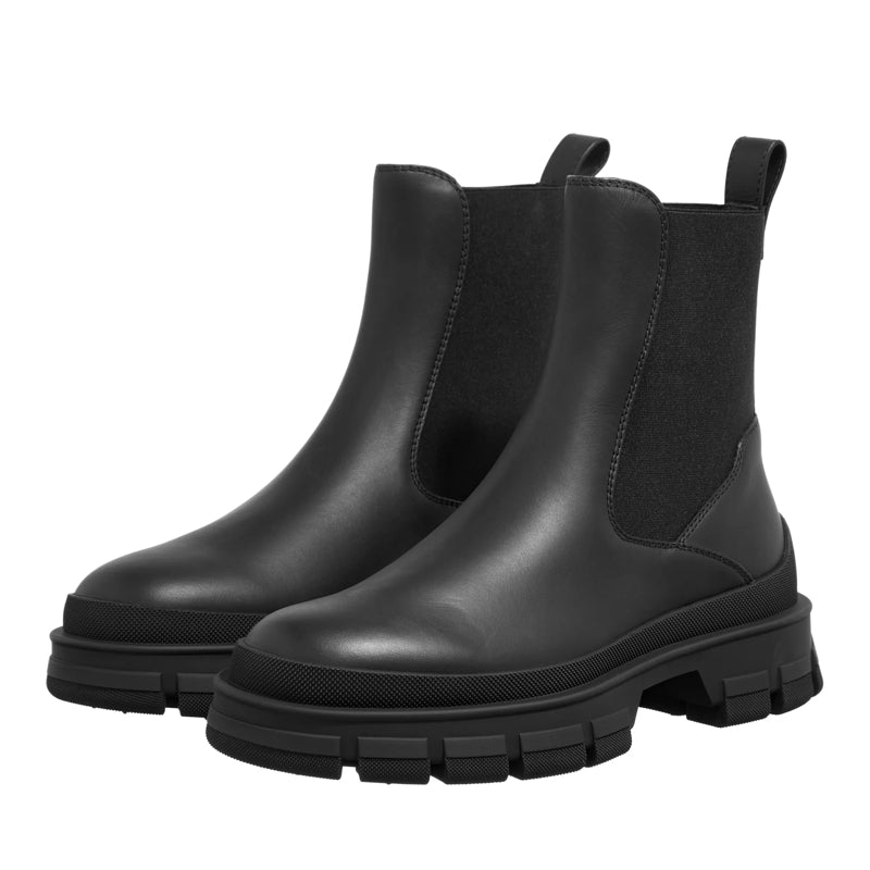 Hevea Chelsea Leather Boots Black
