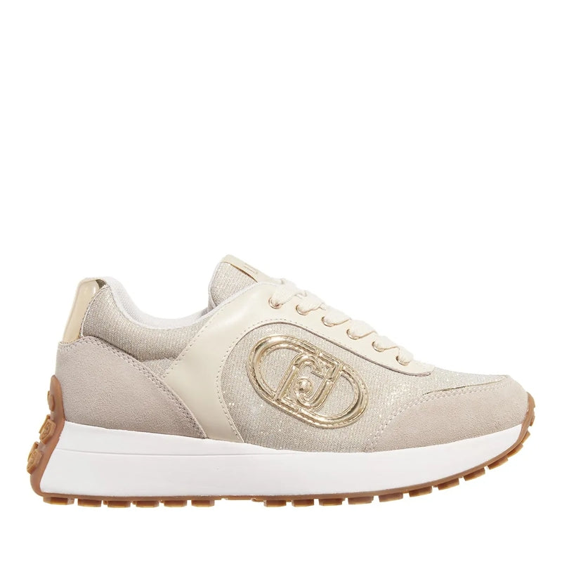 Lolo 17 Cow Suede/Lurex Mesh Sand