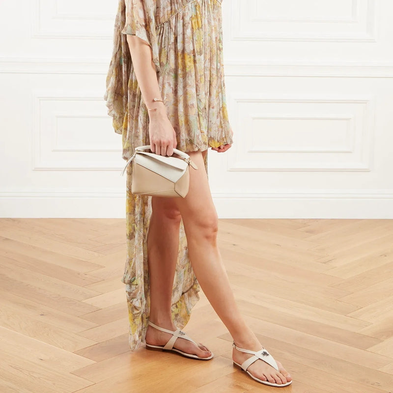 Everley  Flat Sandal Soft White
                        Sandals