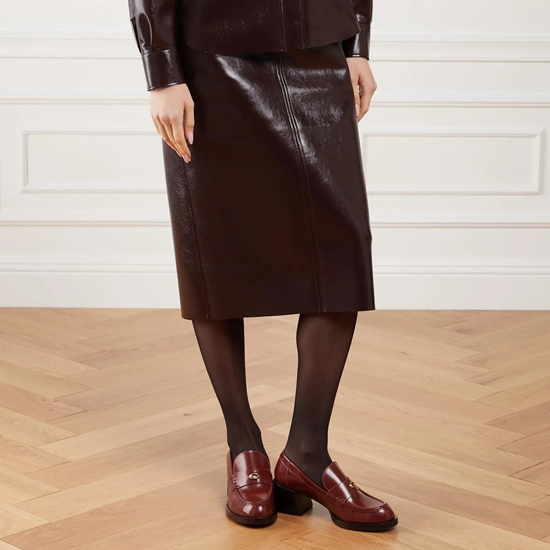 Natalie Leather  Dark Neutral
                        Loafer