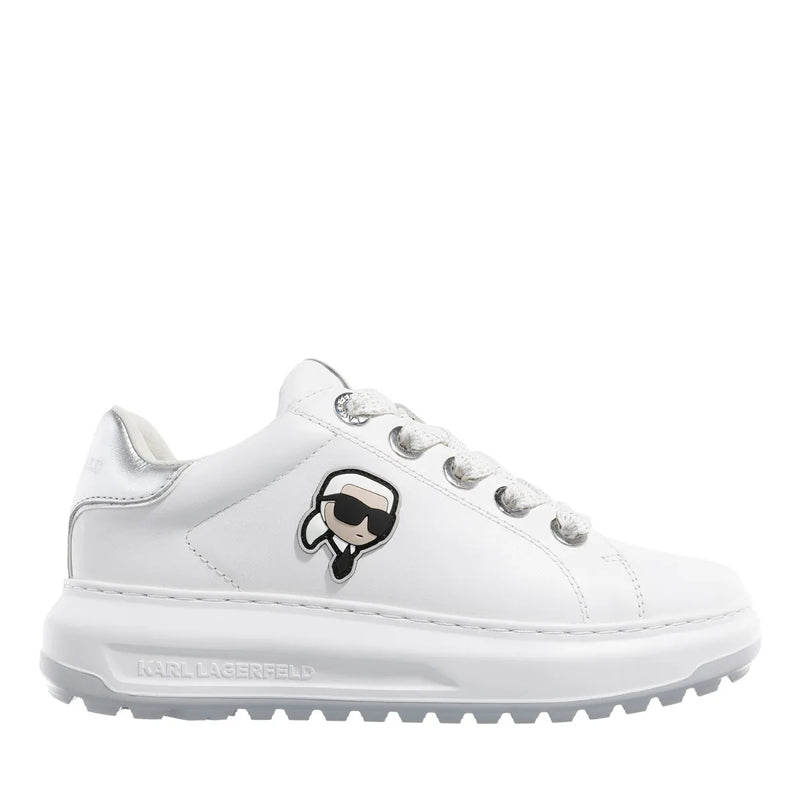 Kapri Lug Karl Nft Lo Lace White Lthr W/Silver