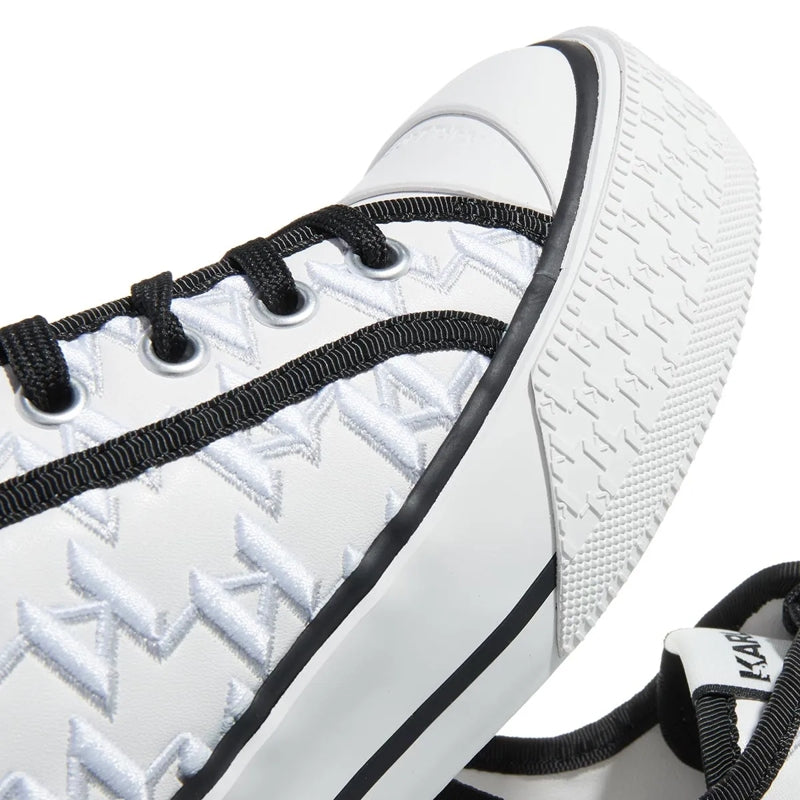 Kampus Max Iii M'Gram Embro Lo White Lthr W/Black