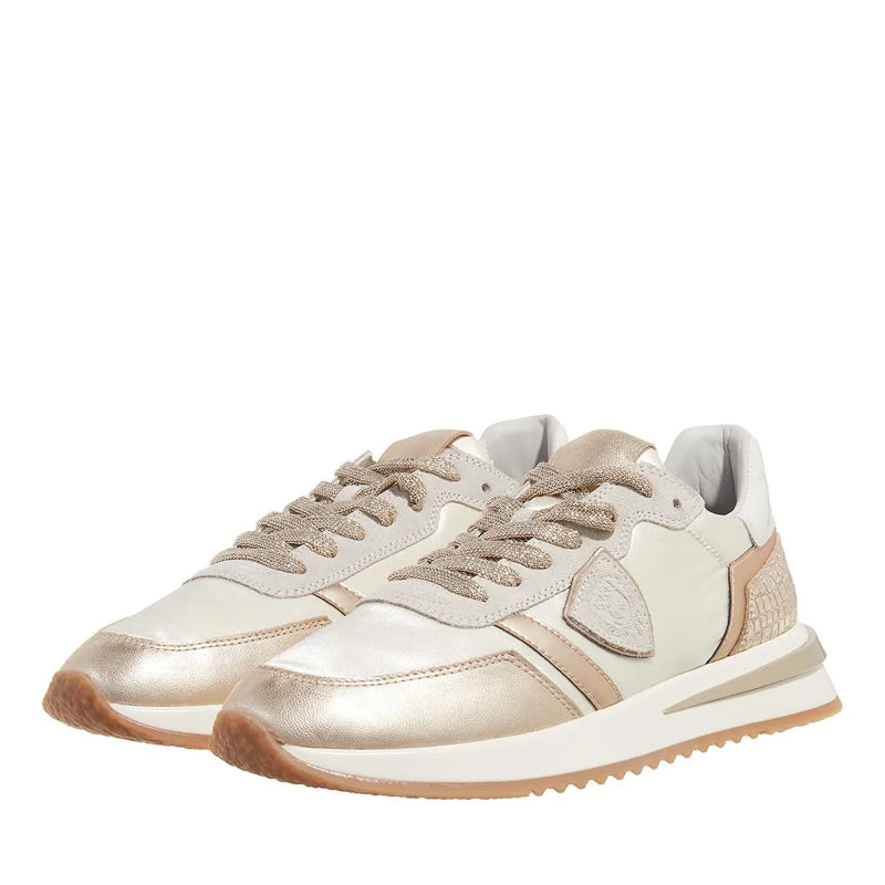 Tropez 2.1 Low Woman Metal Animalier Or