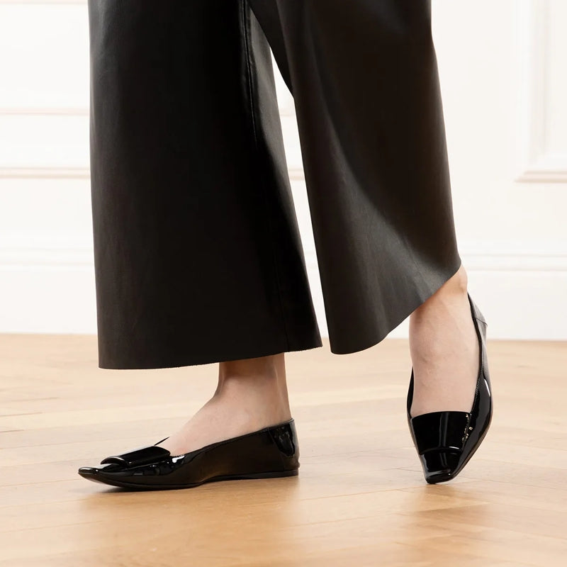 Poppy Ballerinas Black