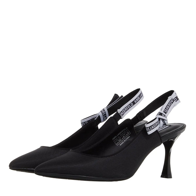 Sienna Ribbon Sling Black Nylon Textile