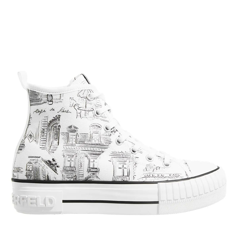 Kampus Max  Jorge Parra Print Hi White Canvas