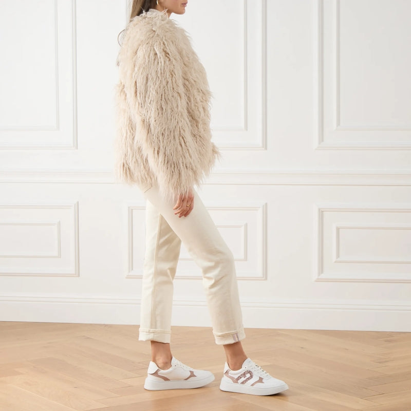 Furlasport Lace-Up Sneaker T.3 Talco H+Tulle+Color Rose Gold