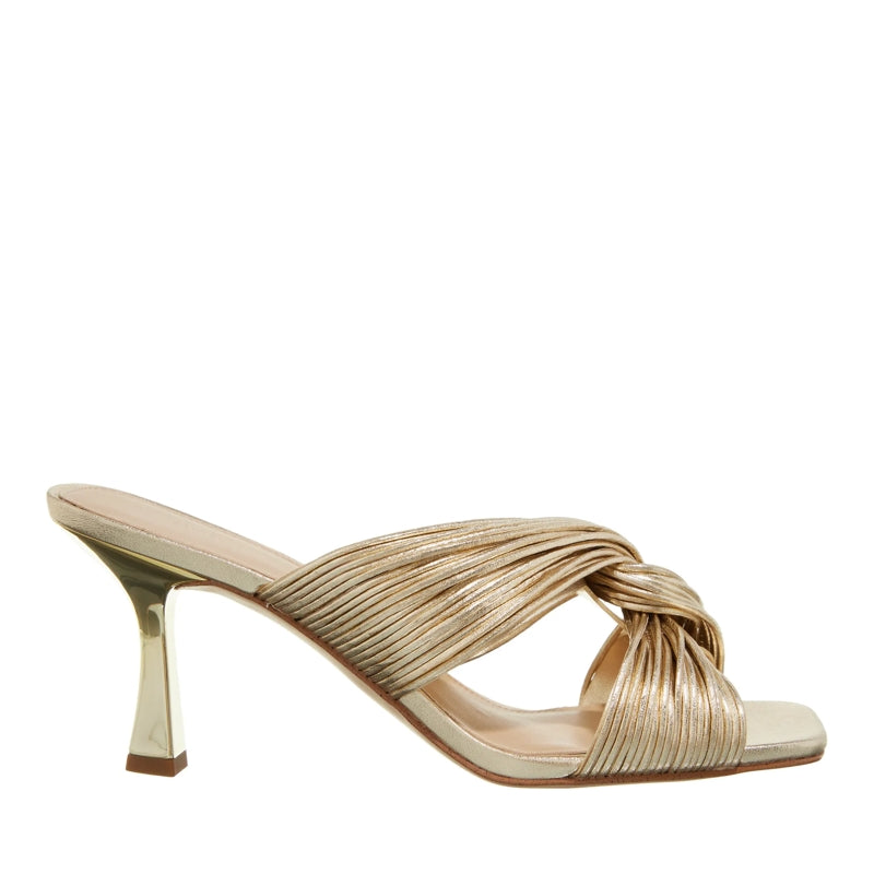 Alessia Mule Sandal Pale Gold