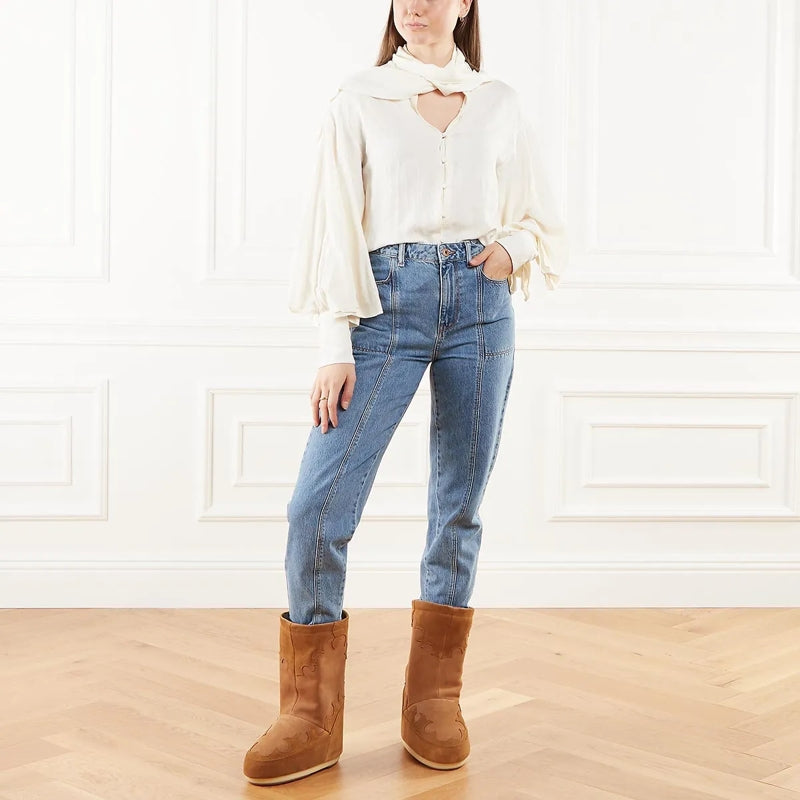 Mb Icon Suede Embroidery Cognac