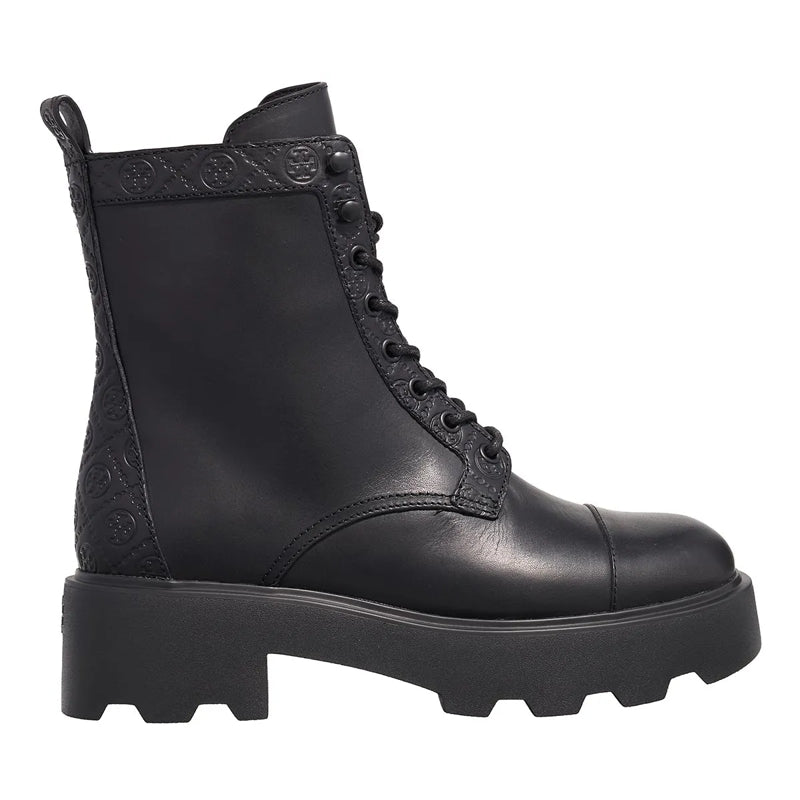 T Monogram Lug Ankle Boot 65Mm Perfect Black