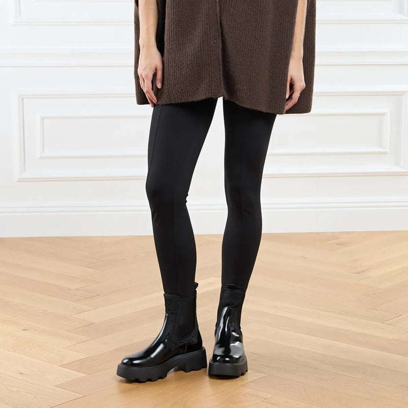 T Monogram Lug Chelsea Boot 65Mm Perfect Black